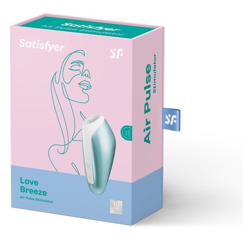 Ssący stymulator łechtaczki Satisfyer Love Breeze lodowoniebieski USB