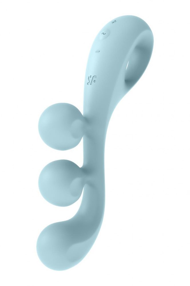 Stymulator Satisfyer Tri Ball 2 jasnoniebieski silikonowy USB