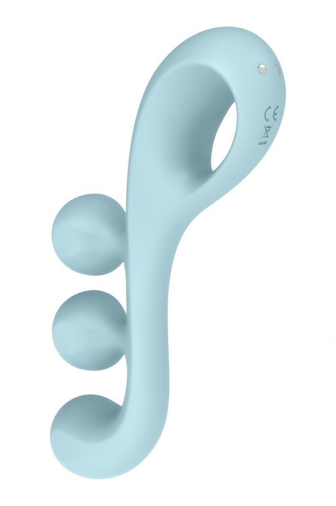 Stymulator Satisfyer Tri Ball 2 jasnoniebieski silikonowy USB