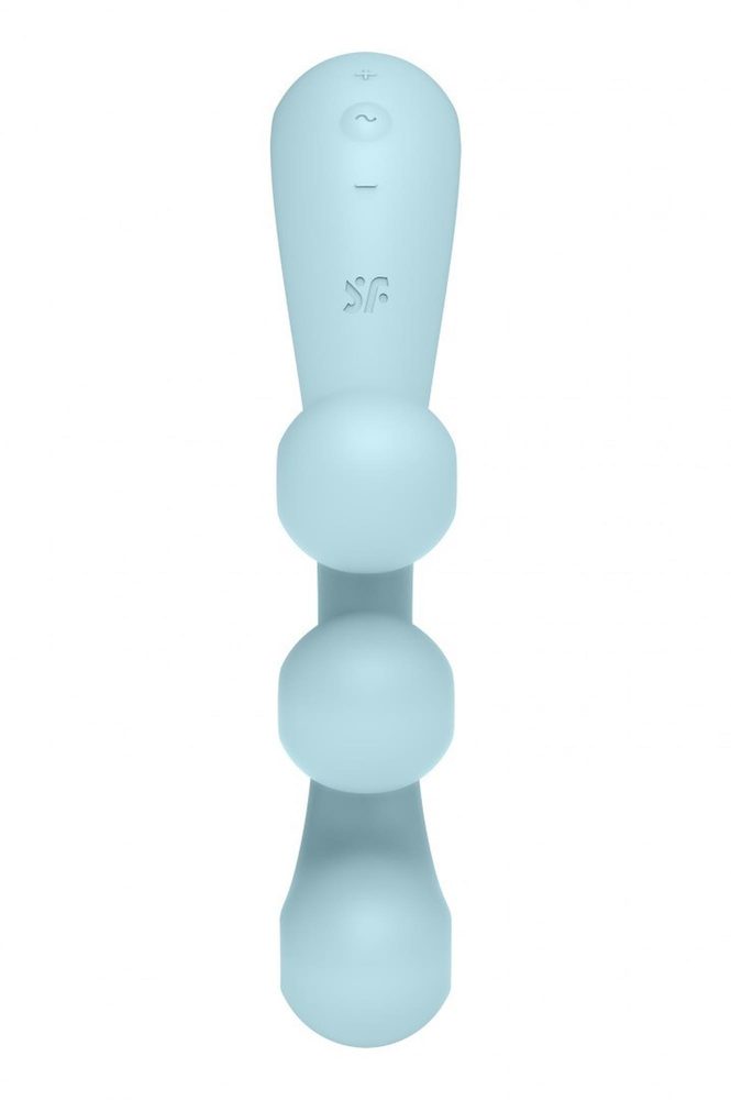 Stymulator Satisfyer Tri Ball 2 jasnoniebieski silikonowy USB