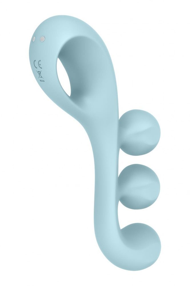 Stymulator Satisfyer Tri Ball 2 jasnoniebieski silikonowy USB