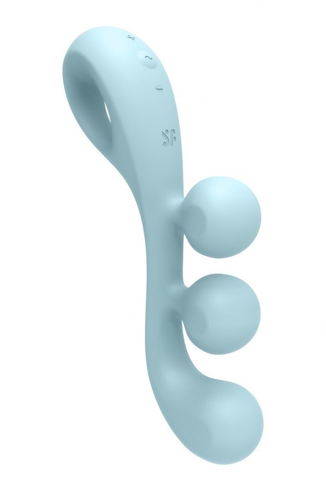 Stymulator Satisfyer Tri Ball 2 jasnoniebieski silikonowy USB
