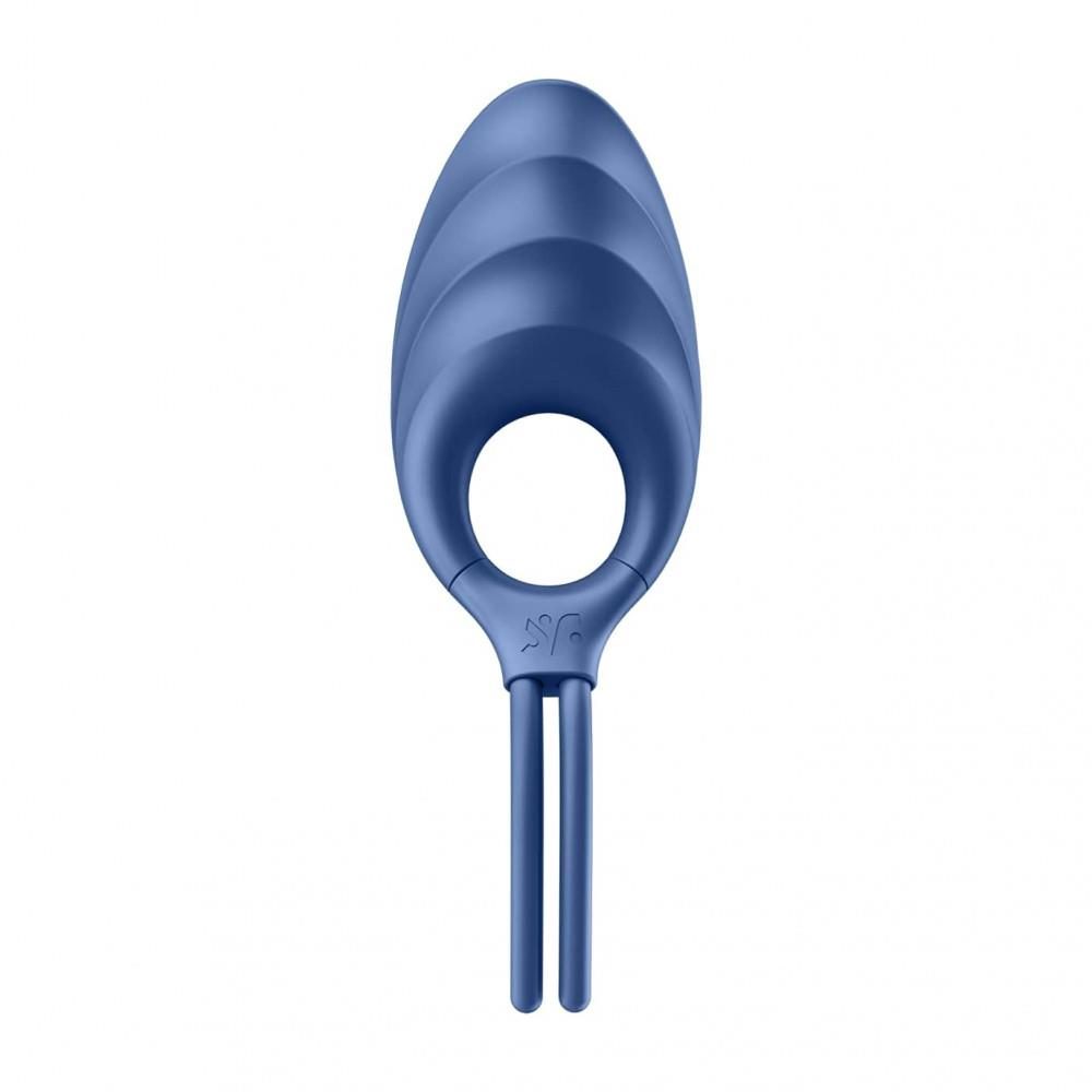 Pierścień wibrujący Satisfyer Swordsman niebieski USB