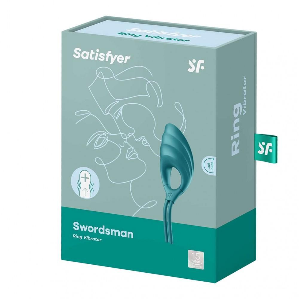 Pierścień wibrujący Satisfyer Swordsman zielony kamuflaż USB