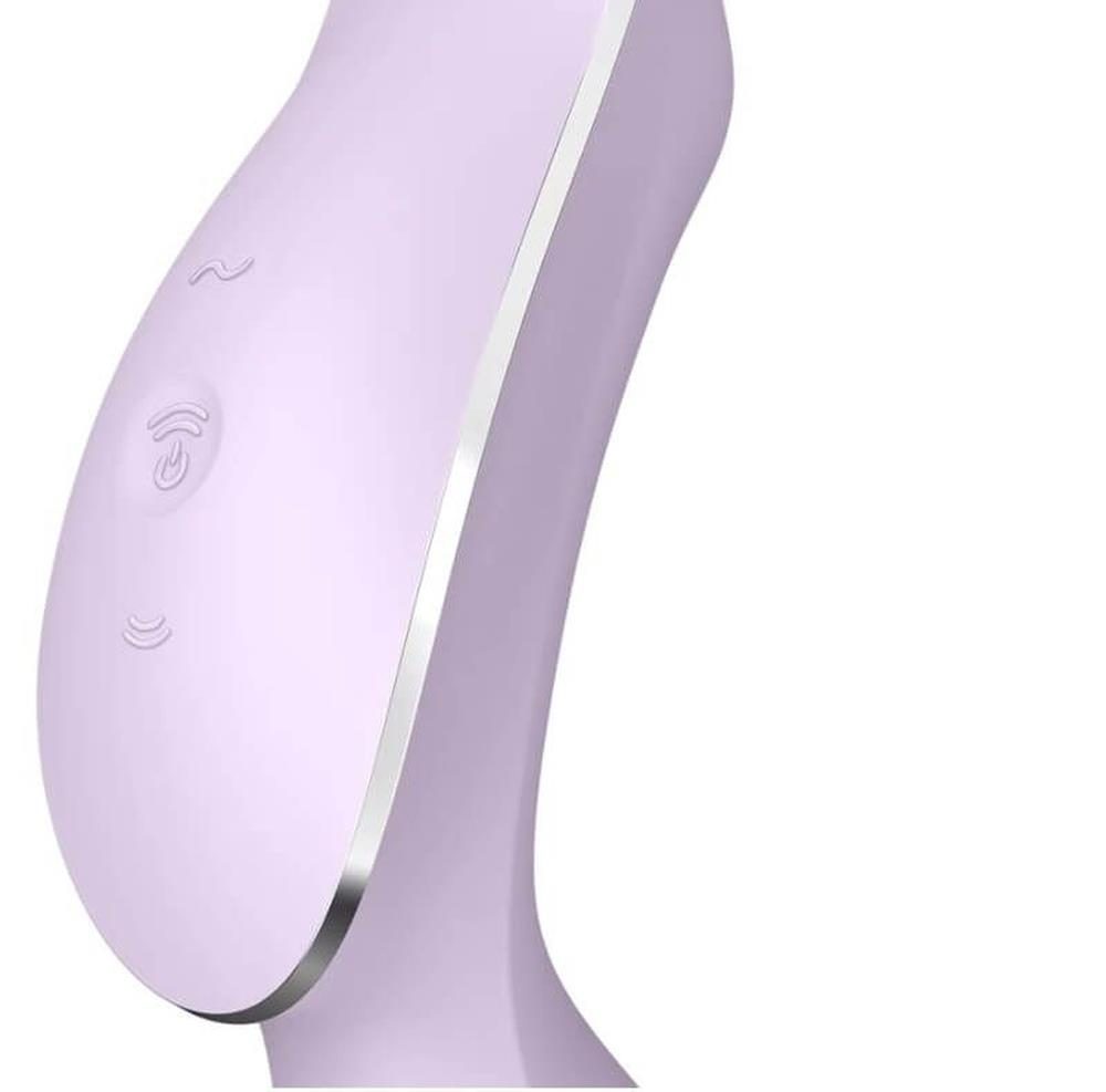 Wibrator Satisfyer Curvy Trinity 2 fioletowy z falami ciśnienia