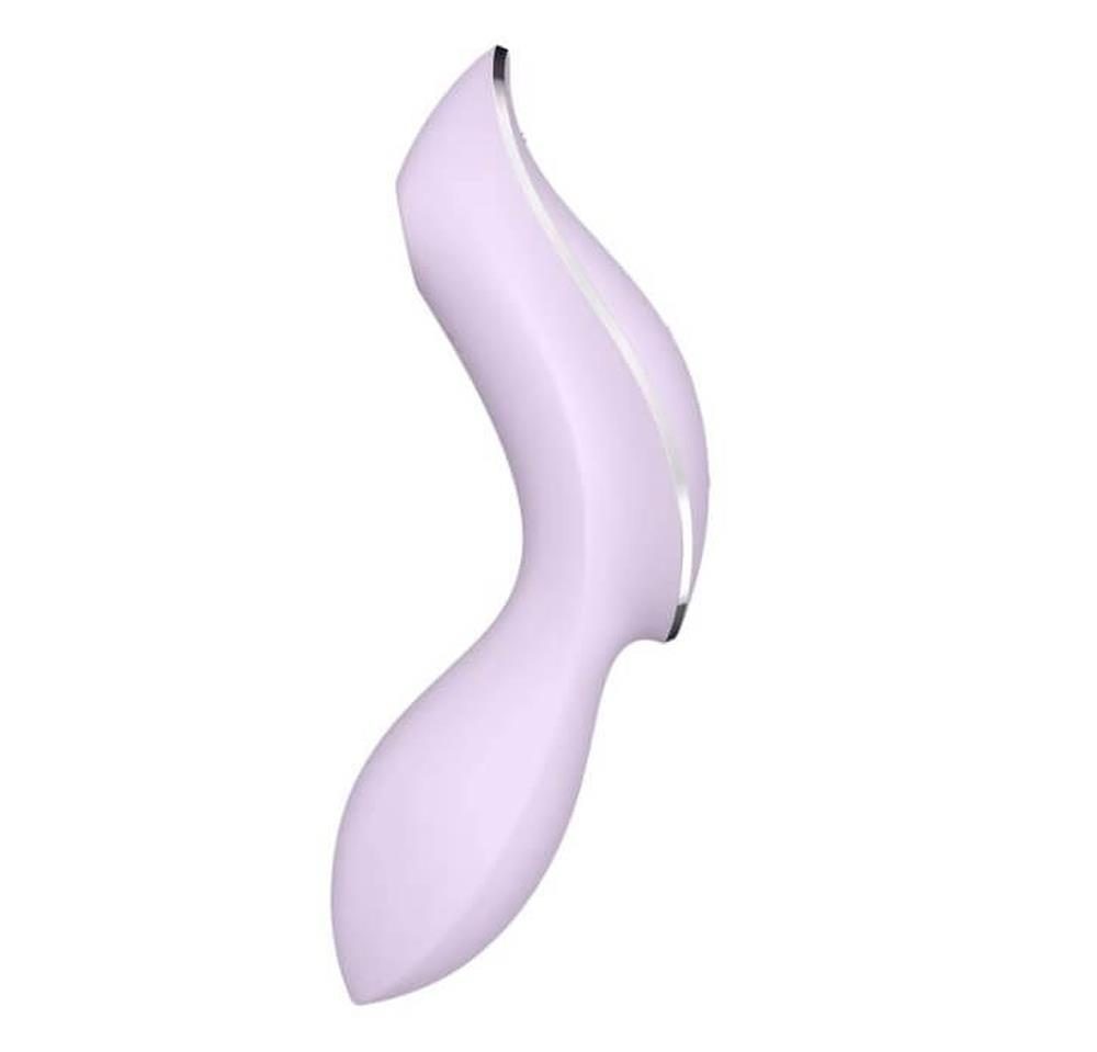 Wibrator Satisfyer Curvy Trinity 2 fioletowy z falami ciśnienia