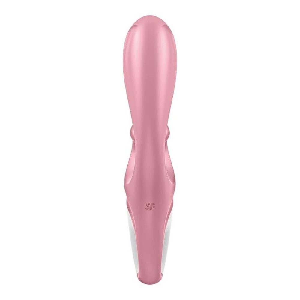 Wibrator punktu G Satisfyer Hug Me różowy silikonowy z aplikacją USB