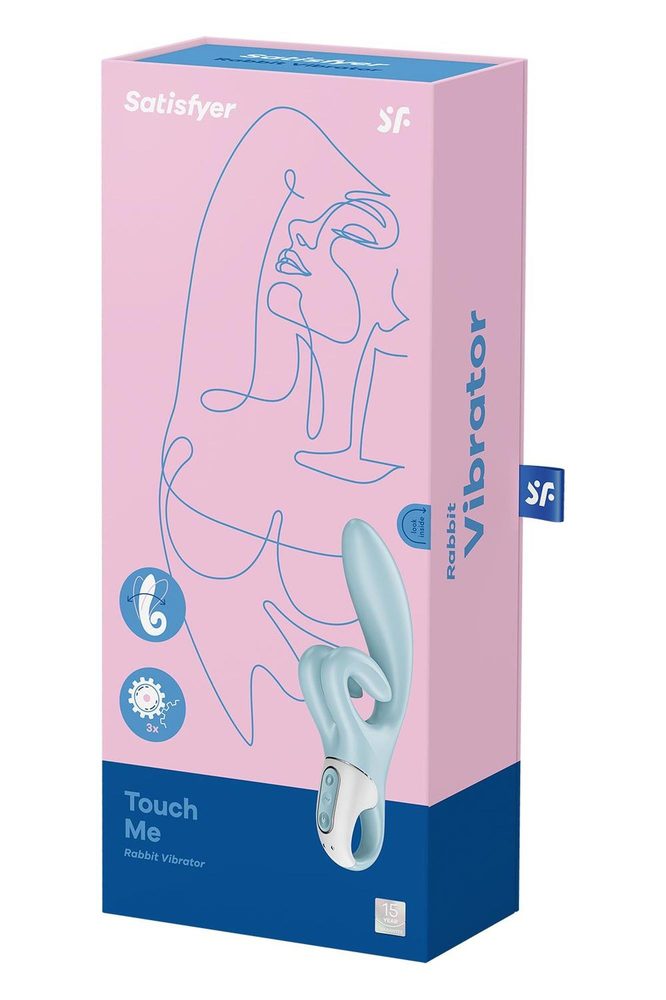 Wibrator króliczek Satisfyer Touch Me niebieski USB