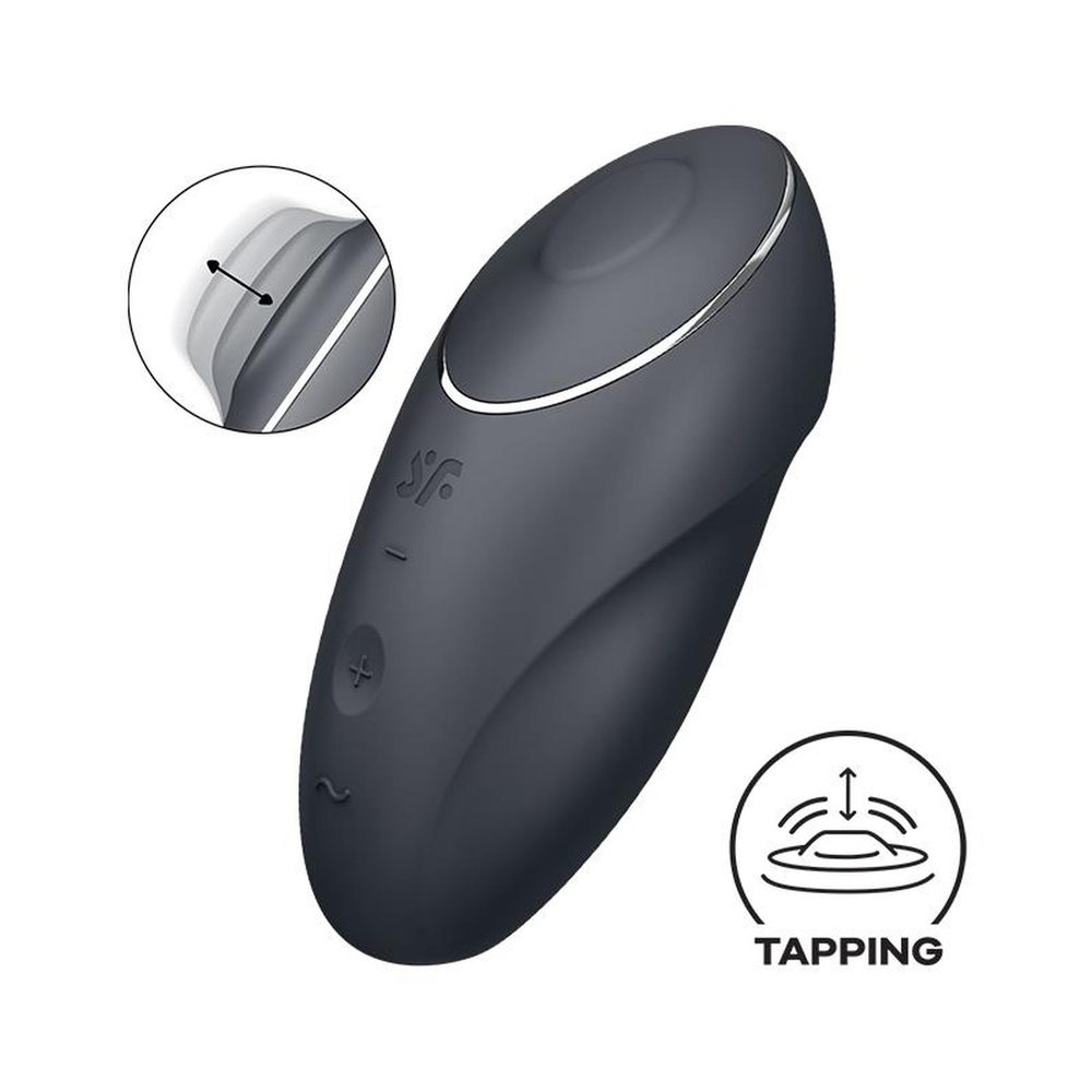 Stymulator łechtaczki Satisfyer Tap Climax 1 szary stukający