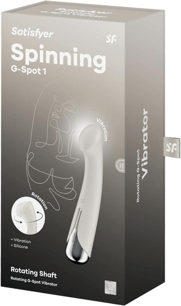 Wibrator punktu G obrotowy Satisfyer Spinning G-Spot 1 beżowy USB