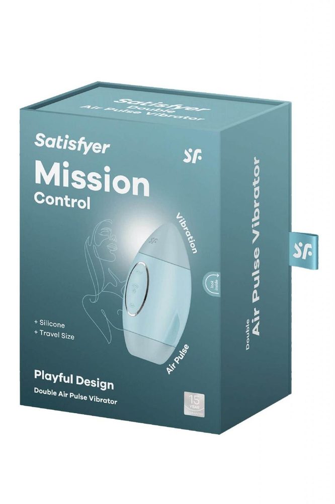 Wibrator z falami ciśnienia Satisfyer Mission Control niebieski