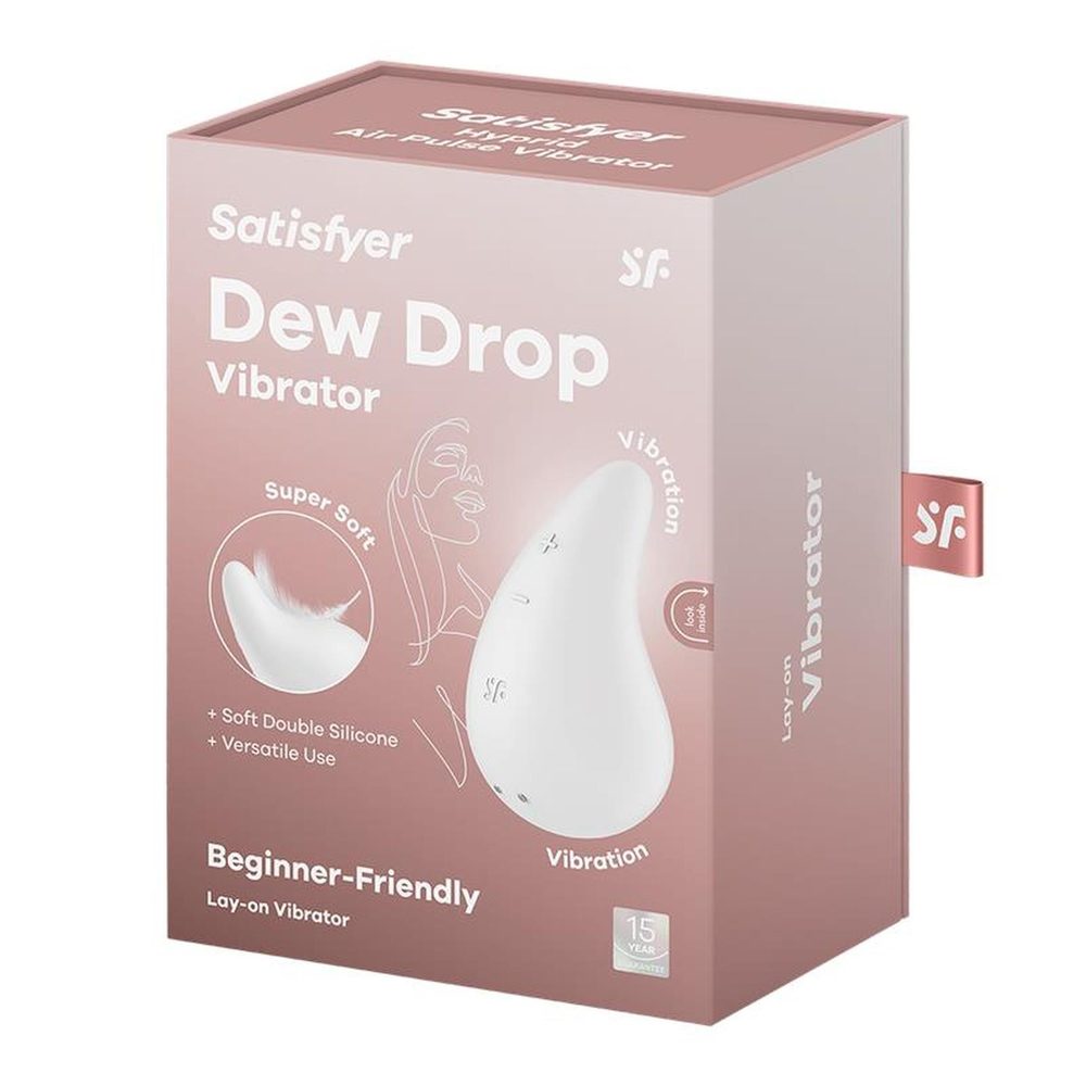 Mini wibrator silikonowy Satisfyer Dew Drop biały