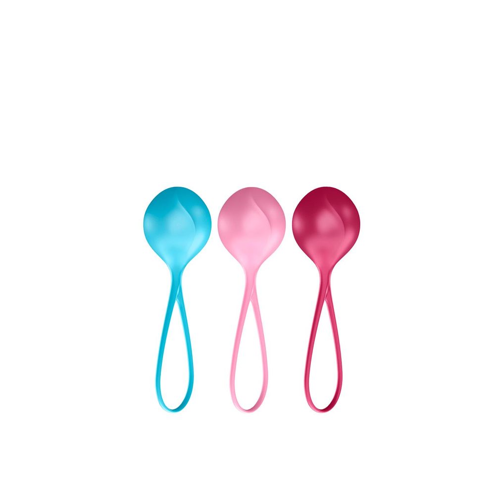 Zestaw kulek Satisfyer Balls C03 niebieska różowa czerwona
