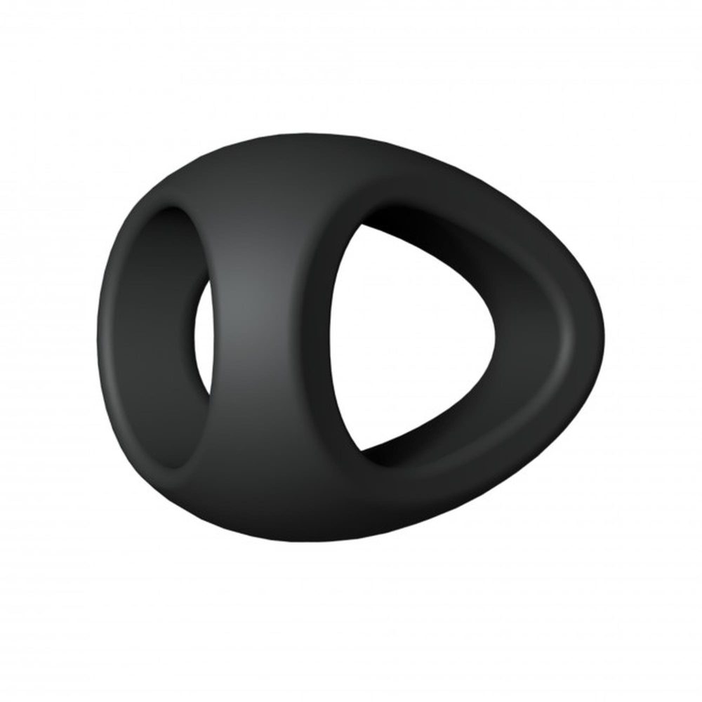 Podwójny pierścień erekcyjny Flux Ring Love to Love czarny onyx