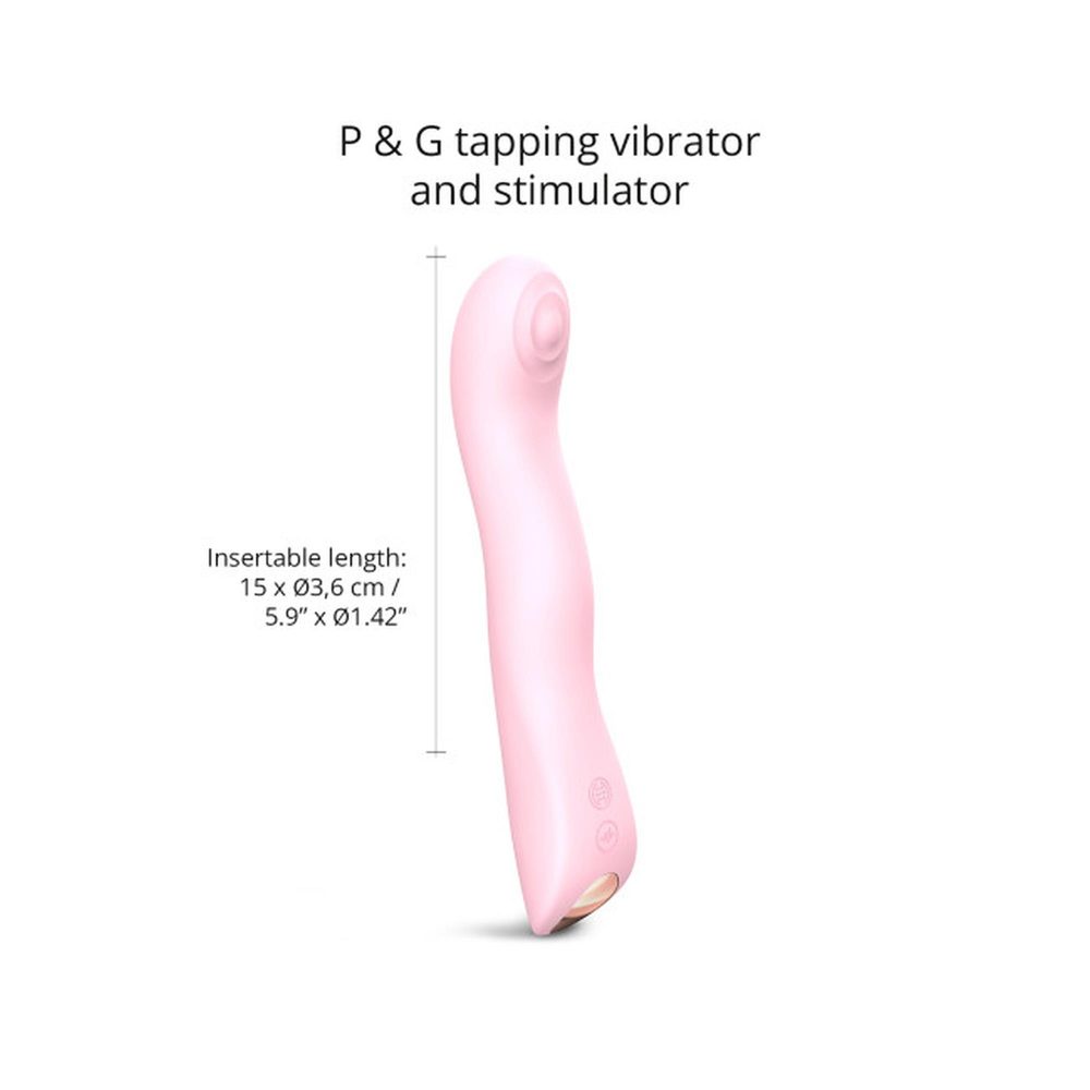 Wibrator punktu G potrójny SWAP Love to Love różowy 15 cm