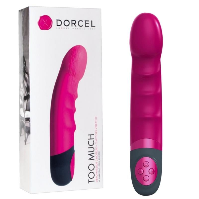 Wibrator punktu G Dorcel Too Much silikonowy 22 cm 2 silniki