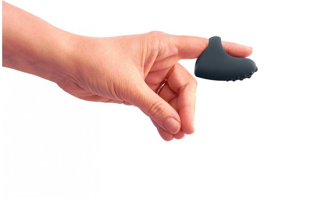 Wibrator na palec Dorcel Magic Finger szary silikon 5 cm akumulator