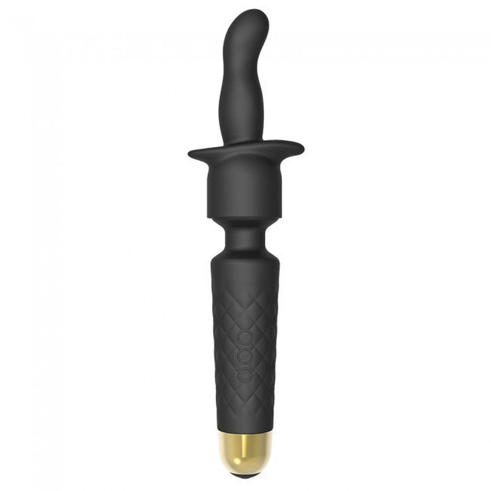 Zestaw masażera wibracyjnego Wanderful Dorcel silikonowy czarny 20 cm