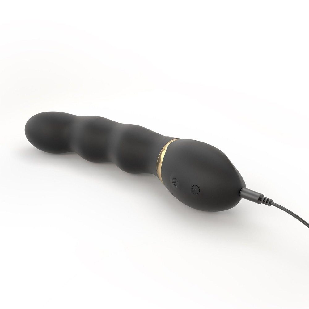Wibrator punktu G Dorcel Too Much 2.0 z 3 silnikami czarny USB 22 cm