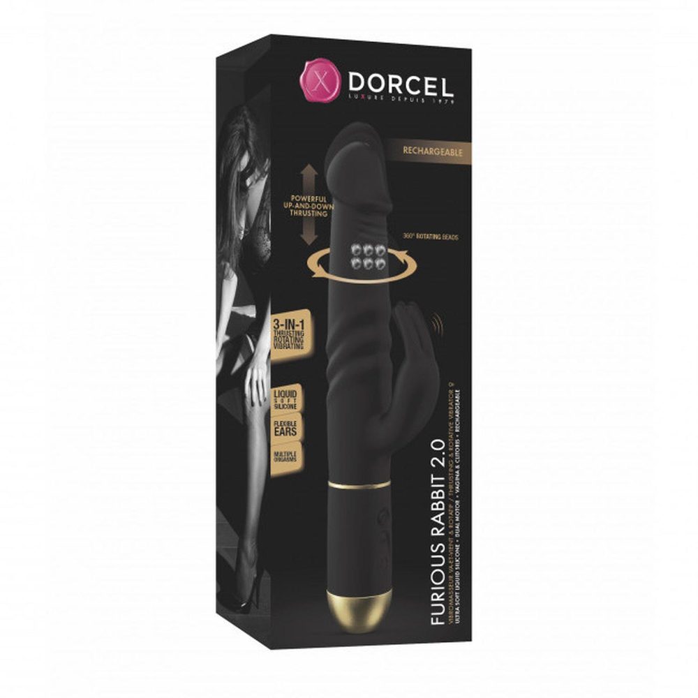 Wibrator króliczek Dorcel Furious Rabbit 2.0 z ruchomą główką USB