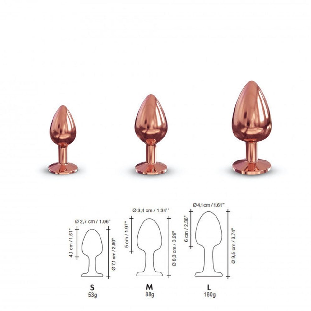 Korek analny z diamencikiem Diamond Dorcel M