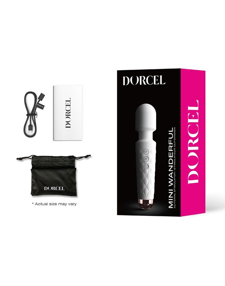 Mini masażer łechtaczki Dorcel Wanderful biały USB 15 cm