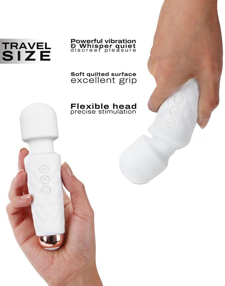 Mini masażer łechtaczki Dorcel Wanderful biały USB 15 cm