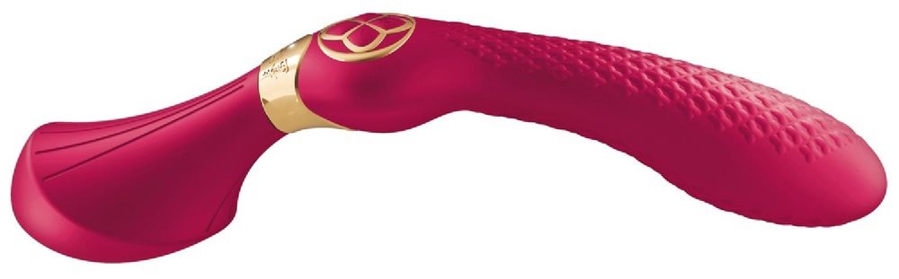 Wibrator Shunga ZOA malinowy silikonowy USB 27 cm