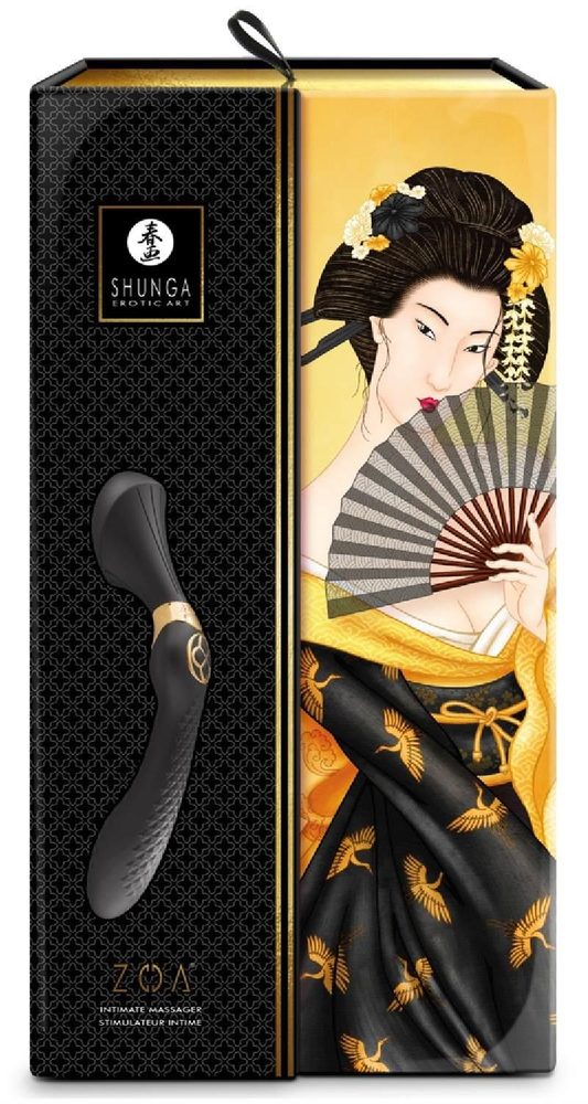 Masażer intymny Zoa Shunga czarny USB
