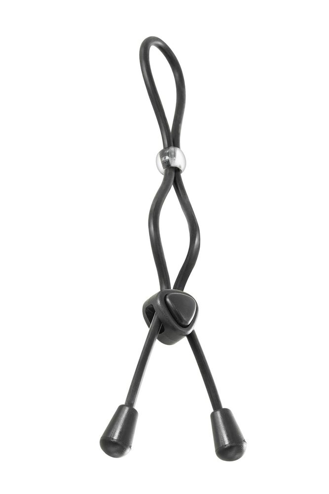 Pierścień erekcyjny regulowany podwójny silikonowy Blue Junker 38 cm