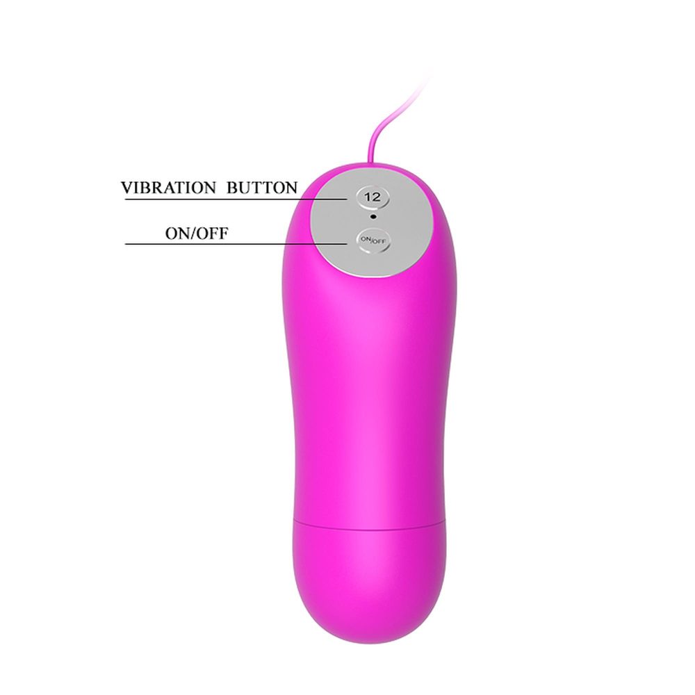 Mini wibrator Baile różowy silikonowy 12 funkcji zdalny