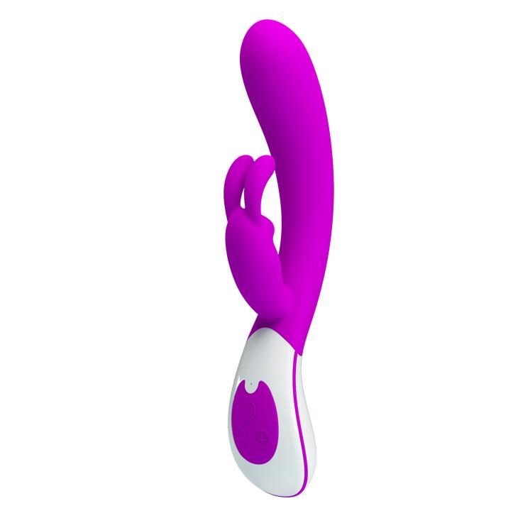 Wibrator króliczek silikonowy Pretty Love Harlan fioletowy USB 12 cm