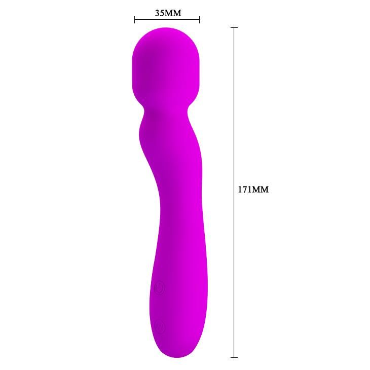 Masażer wibracyjny silikonowy Pretty Love Paul fioletowy USB 30 trybów