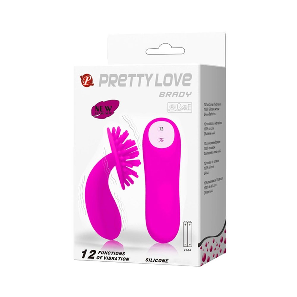 Silikonowy stymulator łechtaczki Pretty Love Brady 12 wibracji