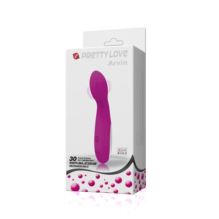 Wibrator punktu G Pretty Love Arvin purpurowy silikonowy USB 14 cm