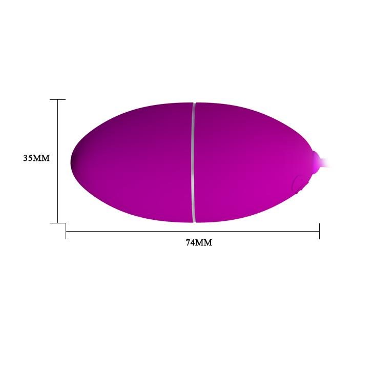 Silikonowe jajko wibrujące Pretty Love Hyper Egg z pilotem 8 cm