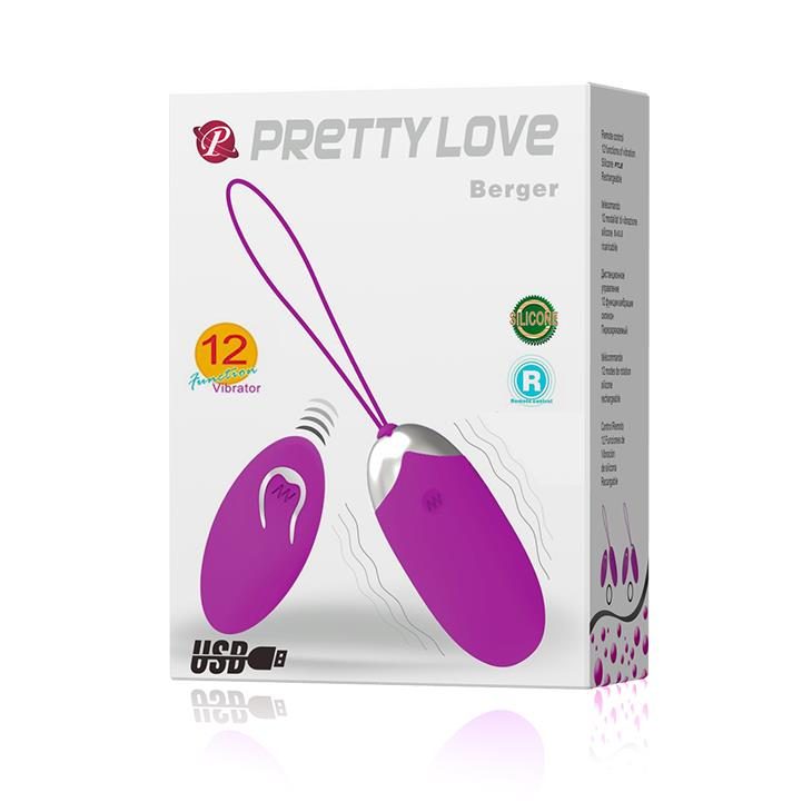 Bezprzewodowe wibrujące jajko Pretty Love Berger 12 funkcji