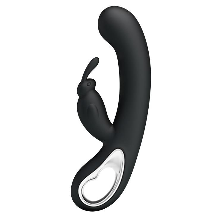 Wibrator króliczek silikonowy Pretty Love Webb czarny USB 21 cm