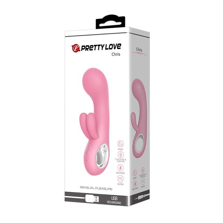 Wibrator króliczek Pretty Love Chris silikonowy USB 15 cm 7 trybów