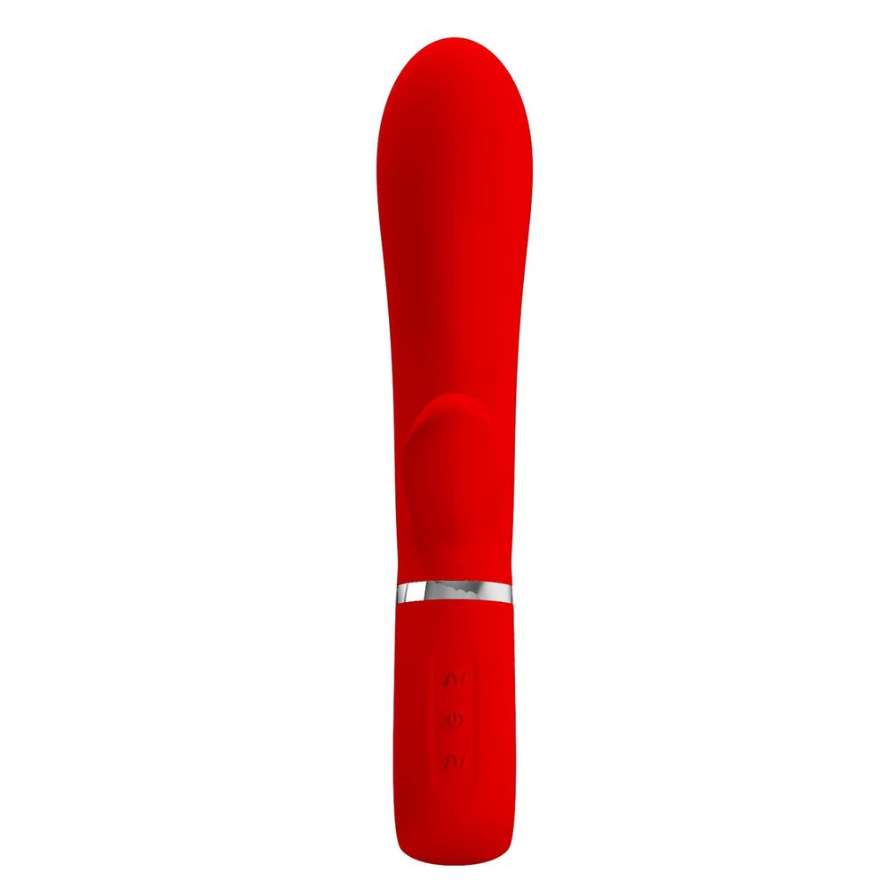 Wibrator silikonowy króliczek punktu G Pretty Love Thomas czerwony USB