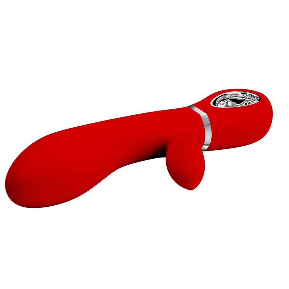 Wibrator silikonowy króliczek punktu G Pretty Love Thomas czerwony USB