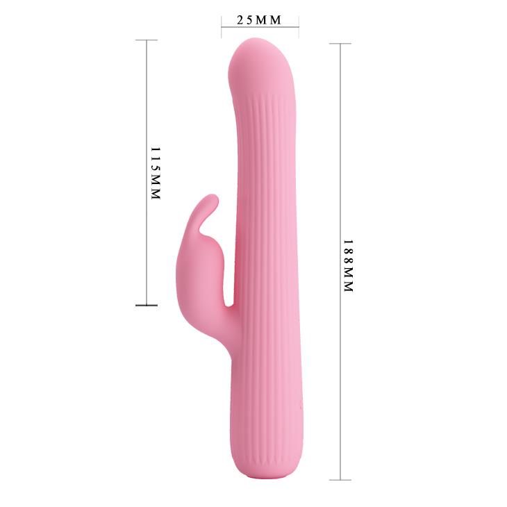Wibrator punktu G 4 rotacje 4 wibracje Pretty Love Julian różowy USB