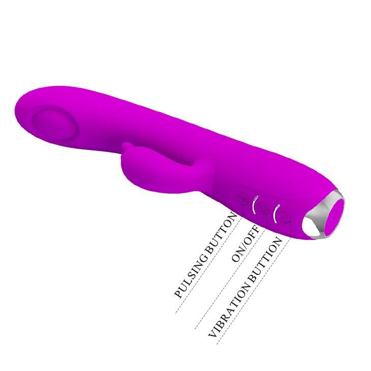 Wibrator króliczek pulsujący silikonowy Pretty Love Regina fioletowy USB