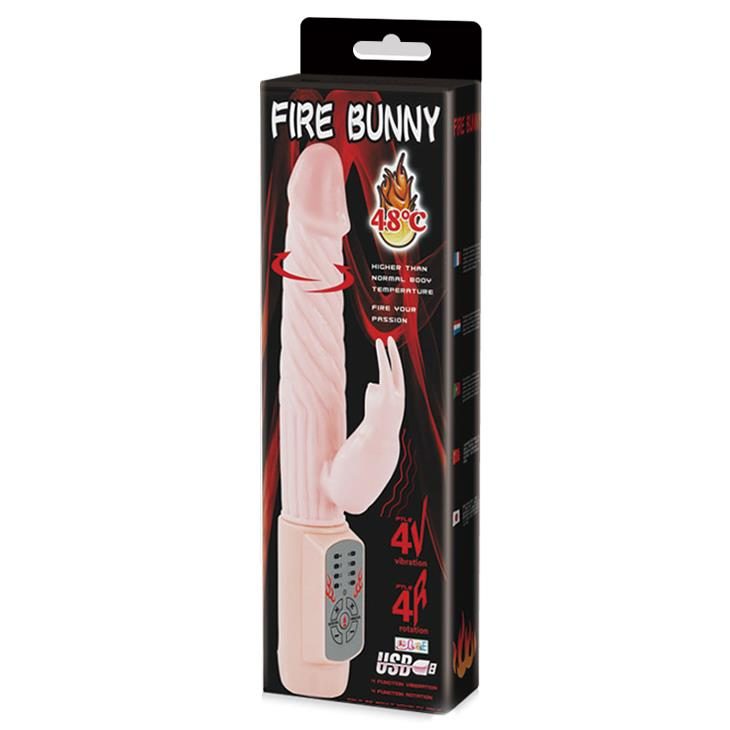 Wibrator króliczek Baile Fire Bunny z ogrzewaniem 48 stopni