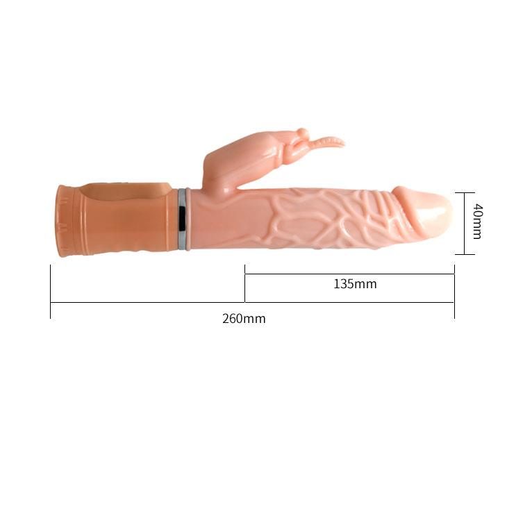 Wibrator króliczek Baile Fire Dragon rozgrzewający obrotowy USB 26 cm