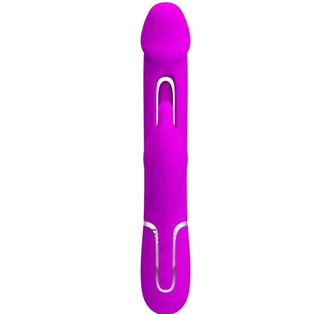 Wibrator króliczek Pretty Love z językiem fioletowy USB