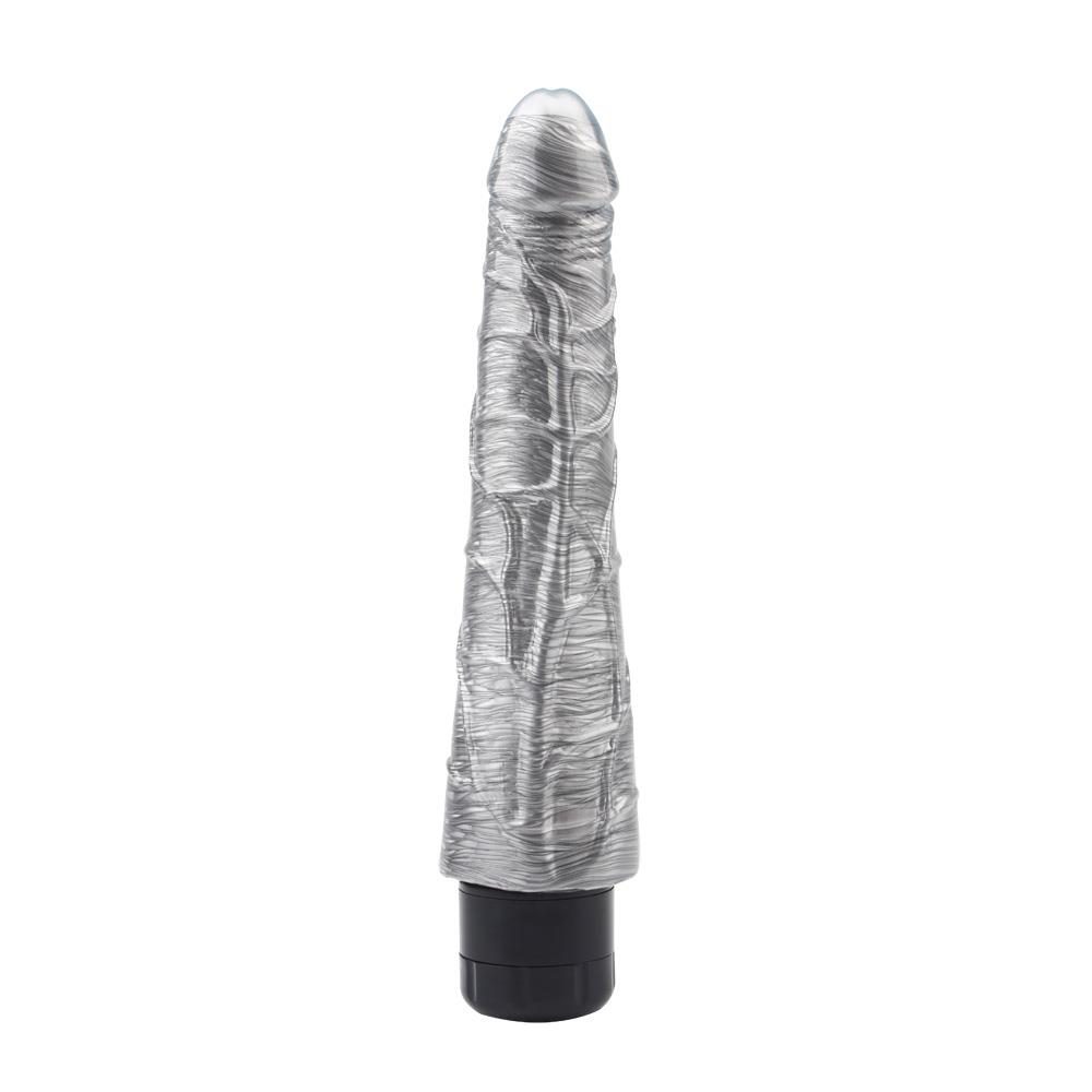 Wibrator realistyczny DarkMuscle Johnny Boner srebrny 23 cm