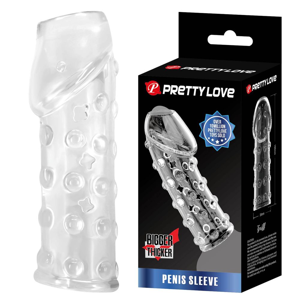 PRETTY LOVE Penis Sleeve, TPR, Waterproof