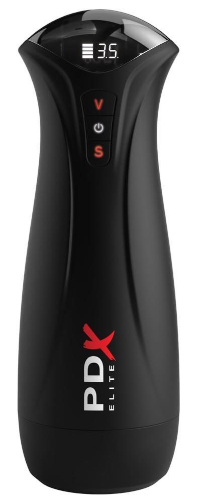 Masturbator z wibracją i ssaniem PDX Elite USB 24,5 cm