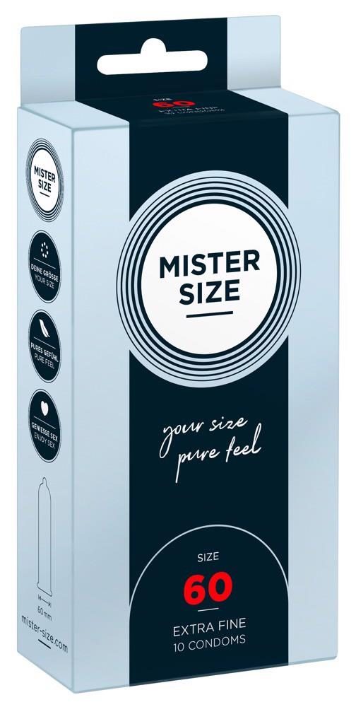 Prezerwatywy wegańskie Mister Size 60mm lateks 10 sztuk